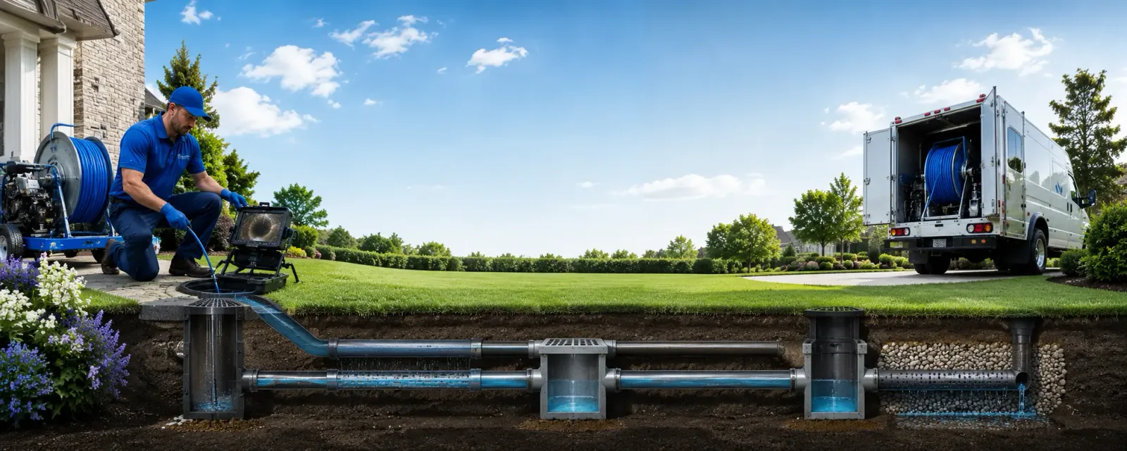 Outdoor drain cleaning information for Aspinwall, IA